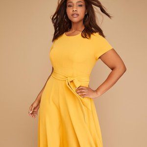 Yellow Hi Lo skirt Dress